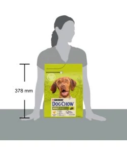 Crocchette per cani purina 'tonus dog chow' adulto di tutte le taglie con pollo 2,5 kg