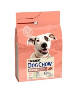 Crocchette per cani purina 'tonus dog chow' adulto di tutte le taglie con salmone sensitive 2,5 kg