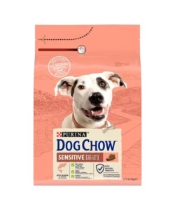 Crocchette per cani purina "tonus dog chow" adulto di tutte le taglie con salmone sensitive 2,5 kg