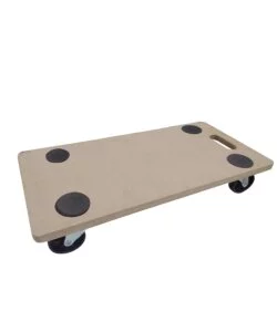 Carrello da esterno in mdf piatto con ruote pivotanti con portata 150 kg