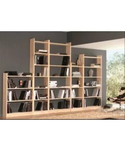 Libreria modello "gala" con 3 ripiani - 80x25x118 cm