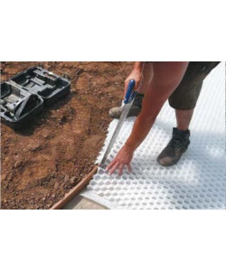 Pannello pavimentazione "gravelfix smart" bianco, 40x80 cm