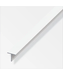 Profilo a t quadrato in pvc bianco - 19,5x19,5x2500 mm