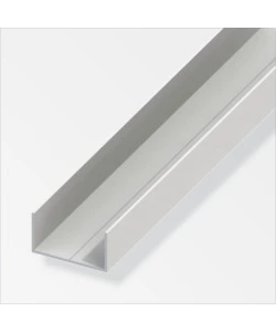 Profilo u rettangolare 15,5x27 pvc bianco 1 metro.