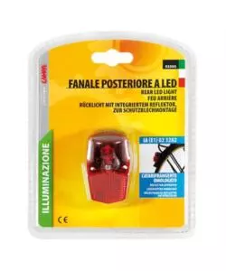 Fanale posteriore per bici - a led.  93595