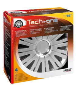 Copricerchi per auto active silver -  14' pilot  31556