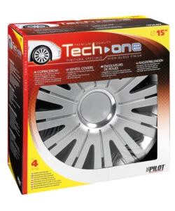 Copricerchi per auto active silver -  15' pilot  31557