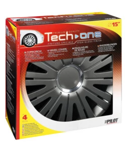 Copricerchi per auto active grafite -  15' pilot  31562