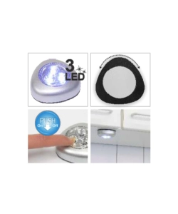 Luci adesive a 3 led, 3 pz.