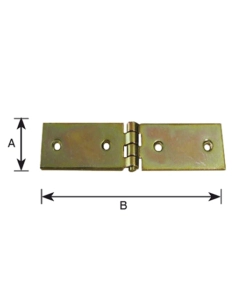 Asetta 120 x 36 mm. zincate giallo