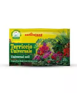 Terriccio universale per piante verdi e fiorite, 25 litri - euroterriflora