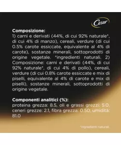 Cesar - umido per cani in salsa, 4 pz