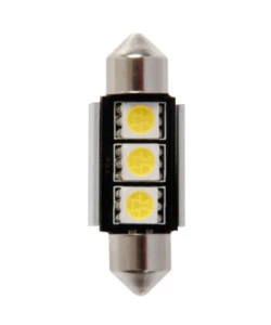 Lampada 12v hyper-led 9 - 3 smd x 3 chips - (c5w) - 10x36 mm - sv8,5-8 - 1 pz  58450