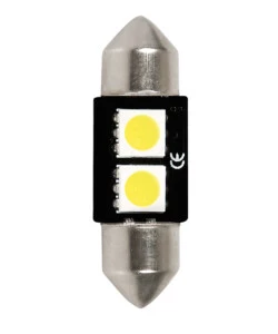 Lampada 12v hyper-led 6 - 2 smd x 3 chips - 10x32 mm - sv8,5-8 - 1 pz  58445