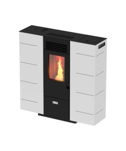 STUFA A PELLET SLIM CANADIAN STOVE 'SLIM 6' BIANCO 6,14 KW