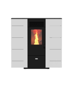 STUFA A PELLET SLIM CANADIAN STOVE "SLIM 6" BIANCO 6,14 KW