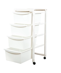 Carrello multi-scomparto laccato