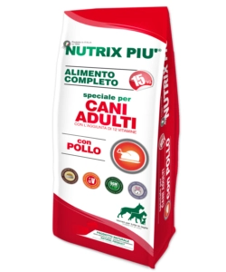 Alimento completo per cani adulti 'nutrix piu' ' con pollo - 15 kg.