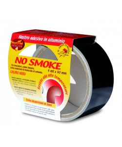 NASTRO ADESIVO BEST FIRE 'NO SMOKE' IN ALLUMINIO COLORE NERO, 40 MM X 4 MT