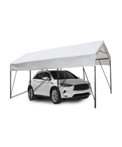 Carport auto in acciaio e tessuto euro garden "ercole" 1 posto 2,7x4,9x2,7 mt