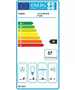 Cappa da incasso faber "tch04 ss16a 741" con finitura inox, 60 cm