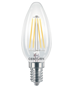 Lampadina led candela incanto liscia 4w e14 2700k 480 lm