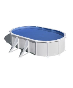 Piscina fuori terra ovale gre 'atlantis' in acciaio colore bianco 610x375x132 - cod. kitprov618