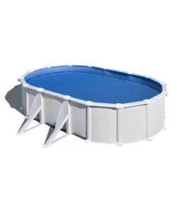 Piscina fuori terra ovale gre 'atlantis' in acciaio colore bianco 610x375x132 - cod. kitprov618