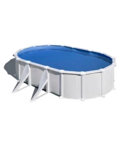 Piscina fuori terra ovale gre "atlantis" in acciaio colore bianco 500x300x132 - cod. kitprov508