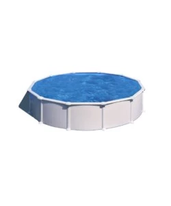 Piscina fuori terra rotonda gre 'atlantis' in acciaio colore bianco 550x550x132 - cod. kitpr558