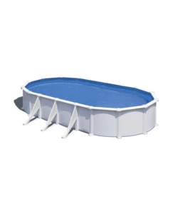 Piscina fuori terra ovale 730x375x120 cm 'fidji' con filtro a sabbia, skimmer e scaletta - gre kit730eco