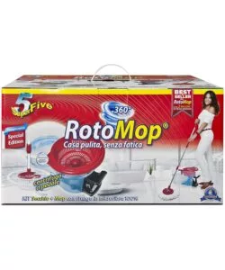 Lavapavimenti rotomop kit 360 con pedale.