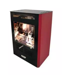 Stufa a bioetanolo tecno air system 'ruby modello mini ruby' bordeaux, 2,3 kw