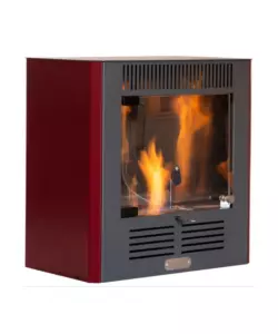 Stufa a bioetanolo tecno air system 'mini ruby' bordeaux 2,3 kw