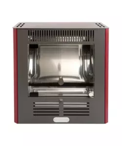 Stufa a bioetanolo tecno air system "mini ruby" bordeaux 2,3 kw