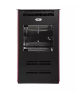 Stufa a bioetanolo ventilata tecno air system "ruby elegance" bordeaux 3 kw