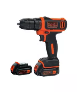 Trapano avvitatore a batteria compatto black+decker 'bdcdd12kb-qw' 2 x 10,8v 1,5ah