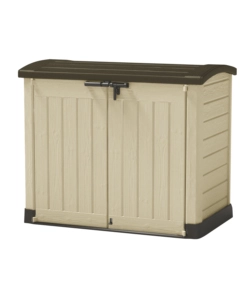 Keter - porta attrezzi multiuso in resina 'store it out arc' - 1200 lt 146x82x120 cm beige