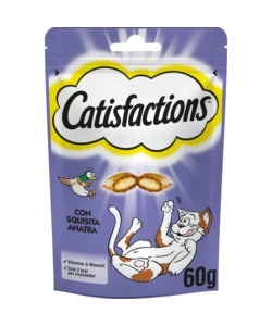 Catisfaction - snack per gatti anatra 60 gr