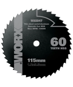 Worx - disco da taglio universale hss 60 denti 115mm 'wa5047'.