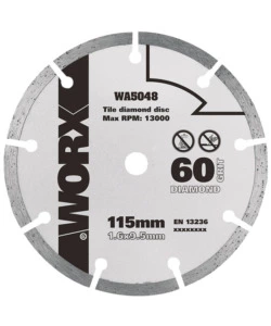 Worx - disco da taglio diamantato 115mm 'wa5048'.