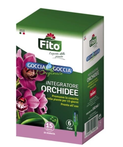 Integratore in fiale da 32 ml - per orchidee - goccia a goccia.