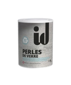 Finitura murale perle di vetro, colore grigio - 1 lt