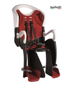 Bellelli seggiolino bici tiger relax sahara bianco rosso