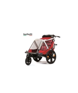 Carrello passeggino per bici bellelli "kit urban" con maniglione