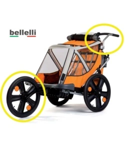 Carrello passeggino bellelli  'kit jogging' con maniglione