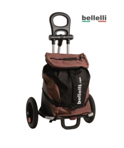 Bellelli trolley b-tourist multifunzione per bici marrone e grigio