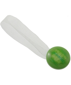 2 clip in plastica striata mm35/24 per arricciare/decorare le tende - colore verde acido.