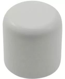 2 pomoli tappo per bastone 23mm - colore bianco.