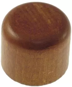 2 pomoli tappo per bastone 28mm - colore teak.